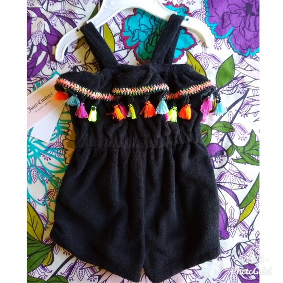 NWT Juicy Fringed Terry Romper